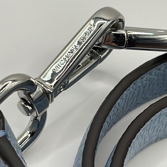 NWOT- Michael Kors Leather Detachable Additional Crossbody Strap Steel Logo! - Picture 3 of 5
